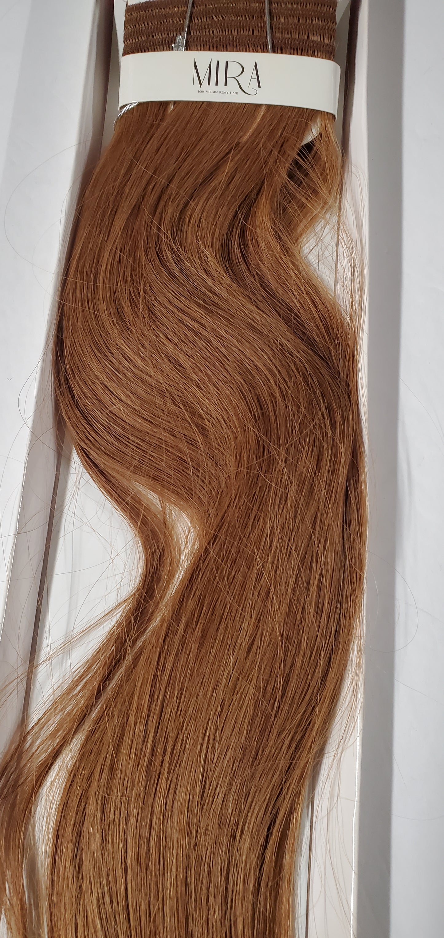 Virgin remy hair tangle-free yaky weave; straight sew-in weft image 2