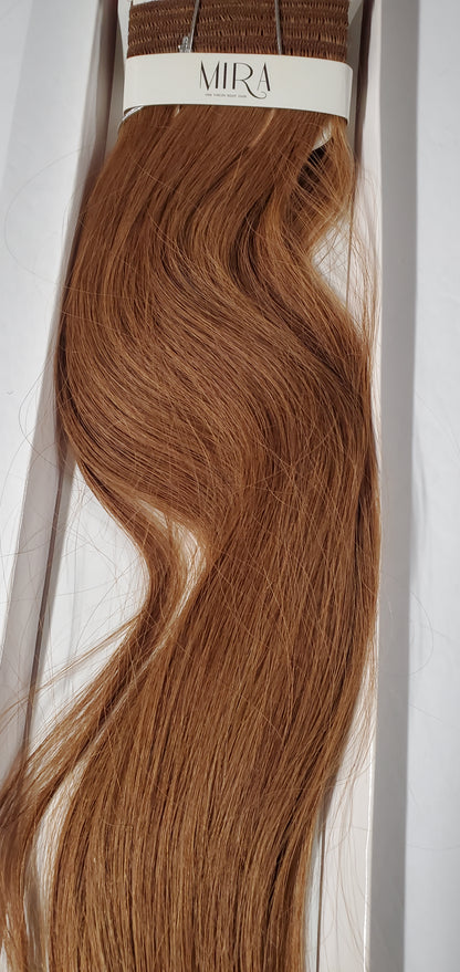 Virgin remy hair tangle-free yaky weave; straight sew-in weft image 2