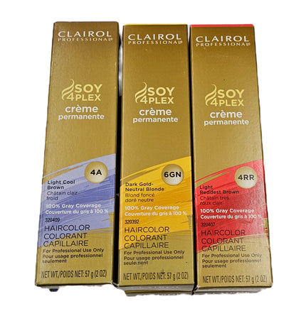 Clairol professional Soy4plex creme permanente haircolor; 2oz ; for unisex image 3