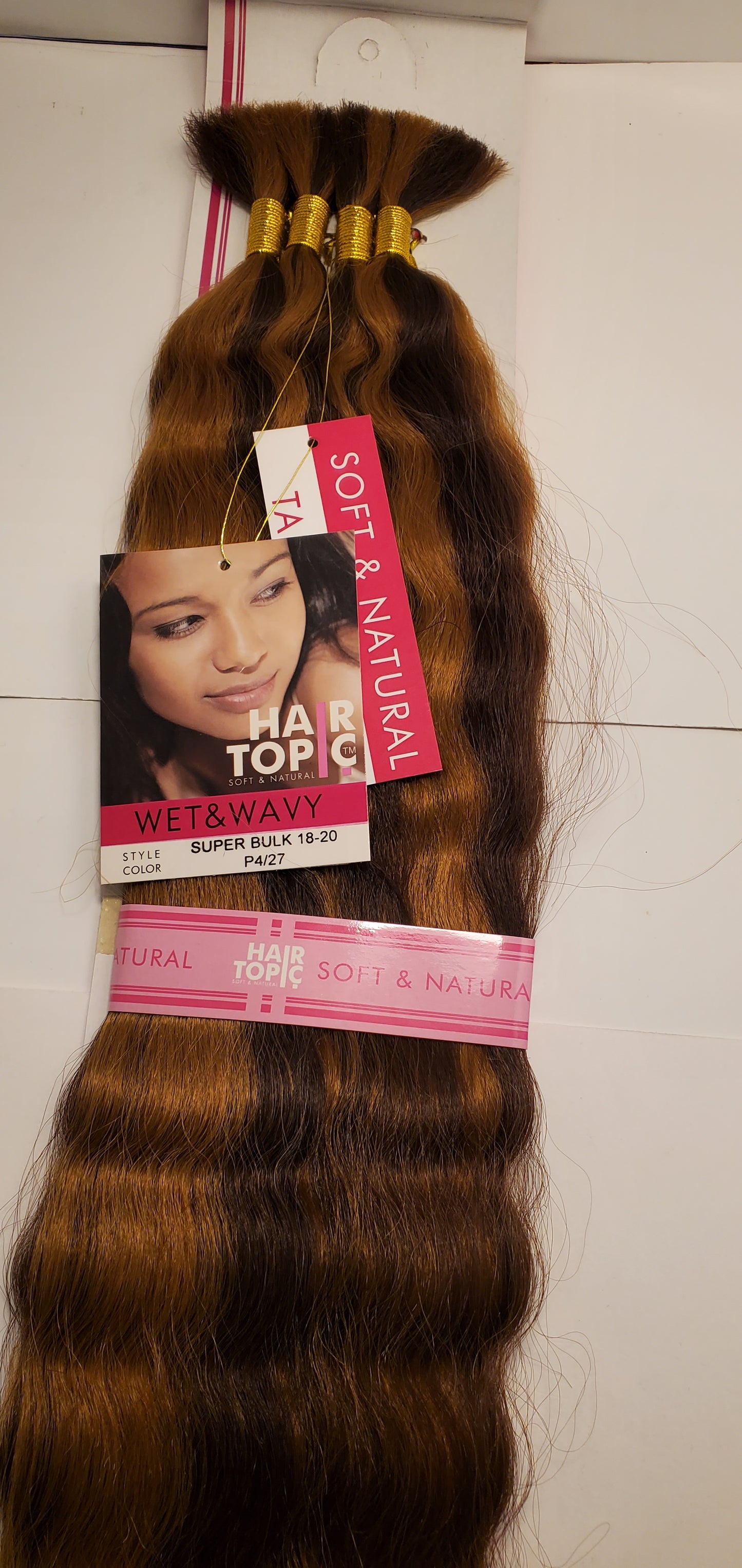 Human hair blended super bulk wet and wavy; tangle-free; braiding hair; soft and image 4