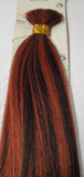 Human hair tangle-free yaki bulk straight for braiding; Milky Wy image 0