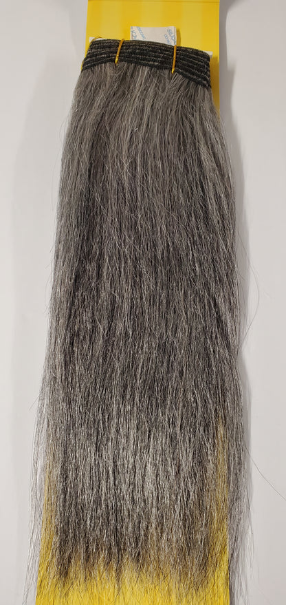 Human hair premium new yaki tangle-free weave; straigt sew-in weft; #51 image 0