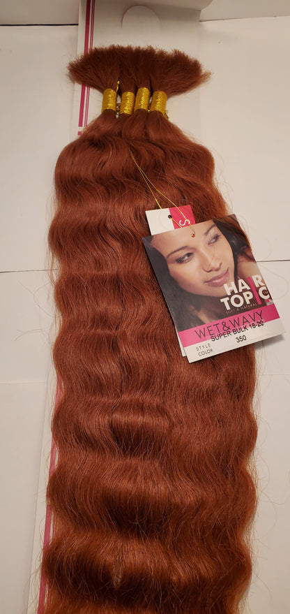 Human hair blended super bulk wet and wavy; tangle-free; braiding hair; soft and image 12