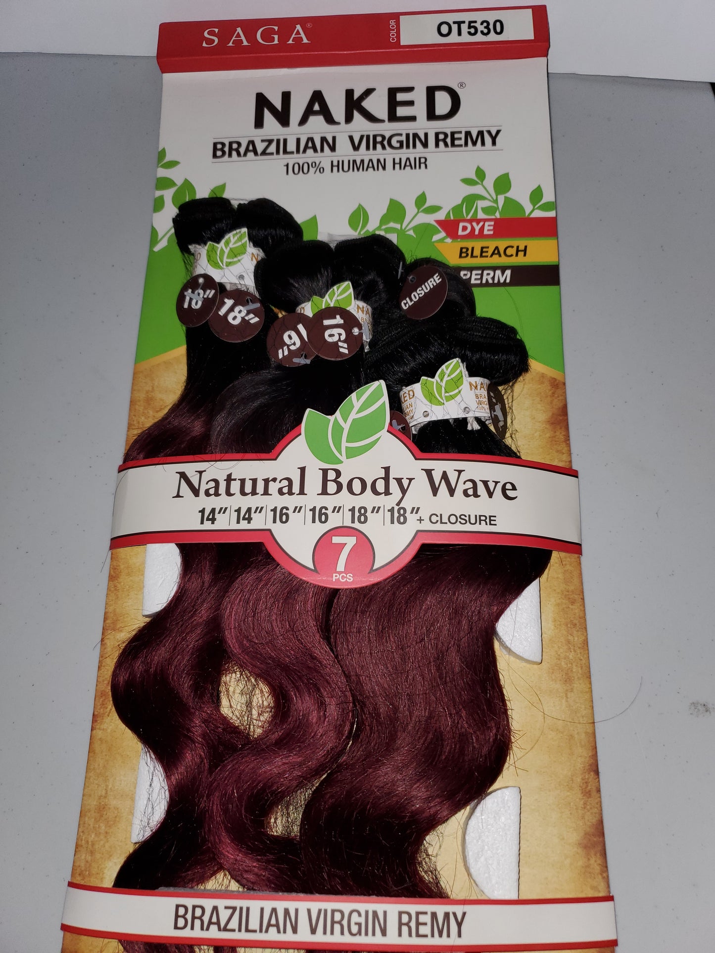 Brazilian virgin remy 100%  human hair; 7pcs body wave; curly; sew-in; wefts image 1