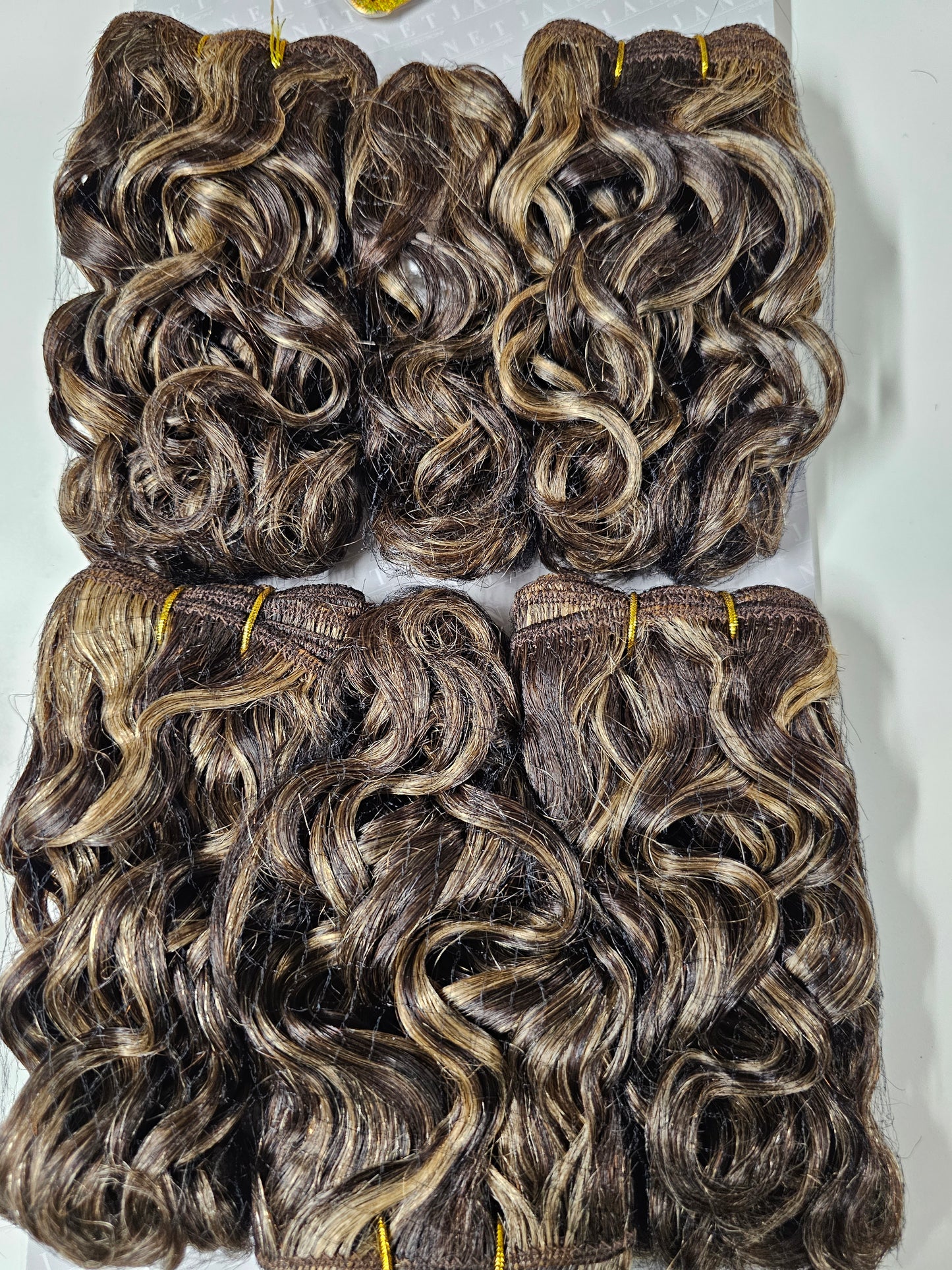 Human hair tangle-free weave; Lento; curly; sew-in; 6pcs. image 2