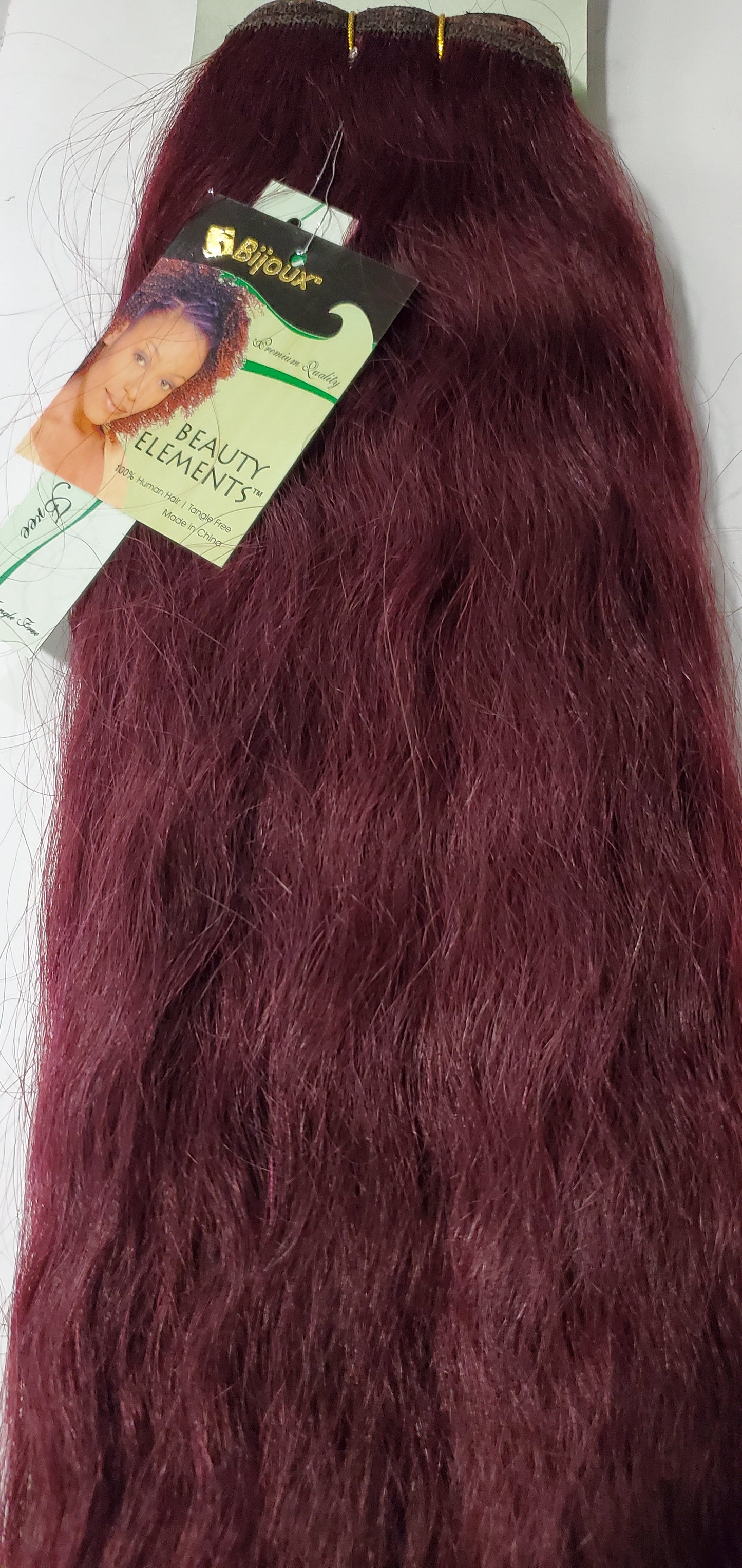 Human hair weave tangle-free  super wavy; sew-in weft; Bijoux image 0