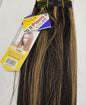 Human hair weave yaky straight for sew-in, wefts, mixed colors image 3