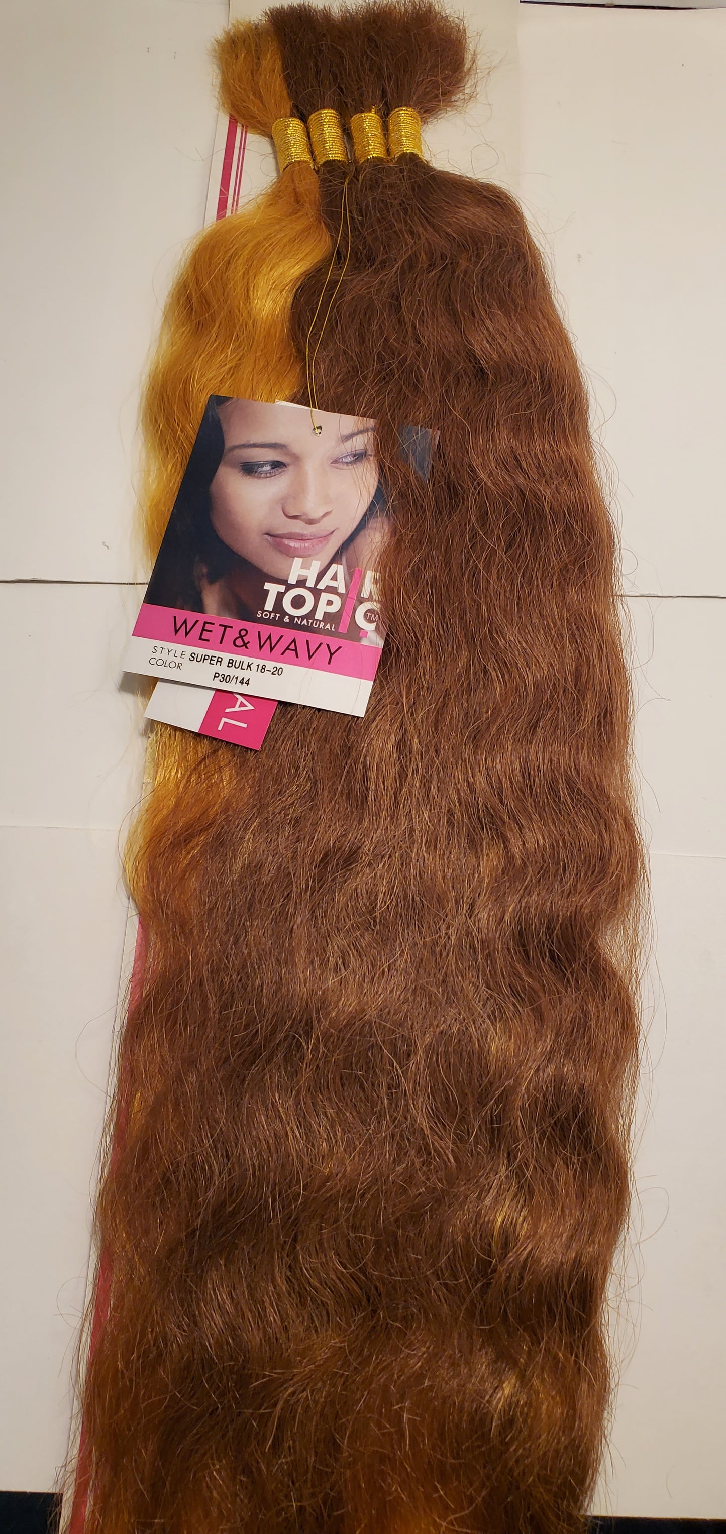 Human hair blended super bulk wet and wavy; tangle-free; braiding hair; soft and image 9