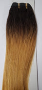 Human hair tangle free yaky weave; straight sew-in weft; Milky way image 5