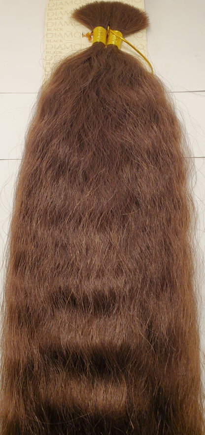 Remi human hair super bulk tangle-free wavy for braiding; Black Diamond image 1
