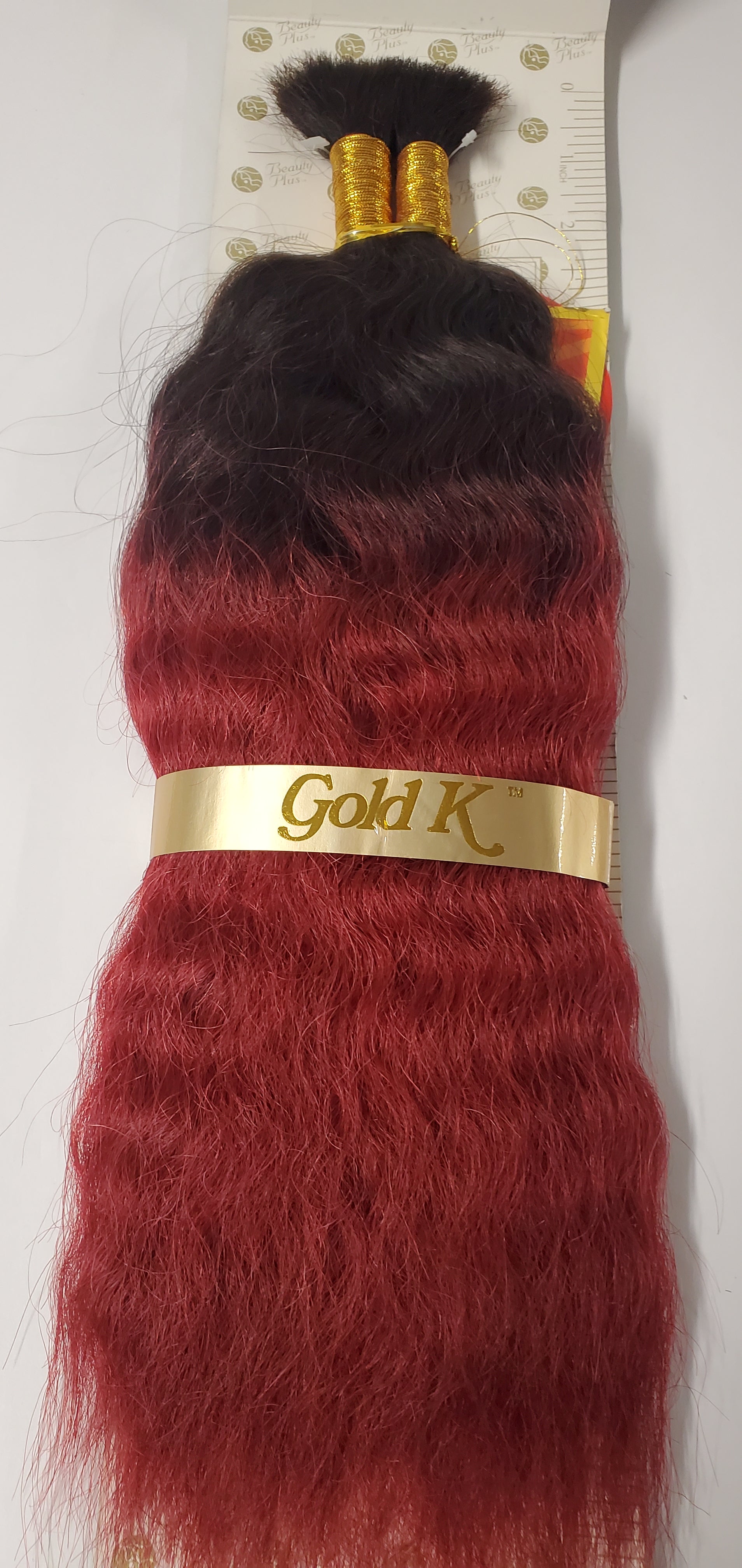 Human hair French refined super bulk tangle-free  wet and wavy for braiding; OM image 2