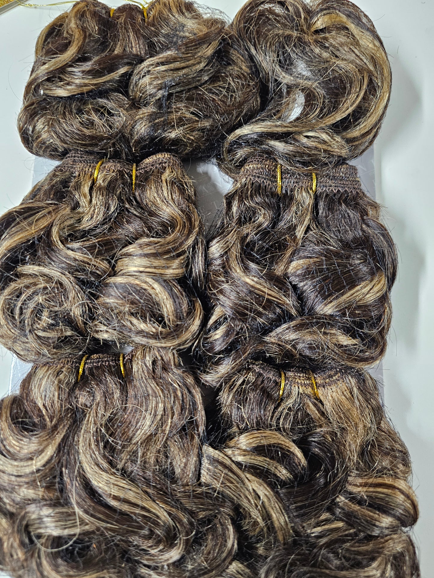 Human hair tangle-free weave; Allegretto; sew-in; curly; 6pcs image 5