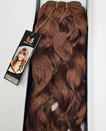 Bobbi Boss human hair new body wave; curly sew-in weft. image 2