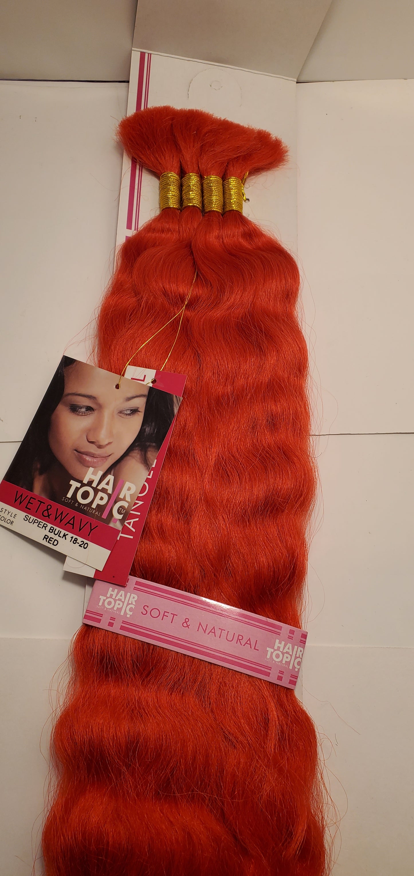 Human hair blended super bulk wet and wavy; tangle-free; braiding hair; soft and image 5
