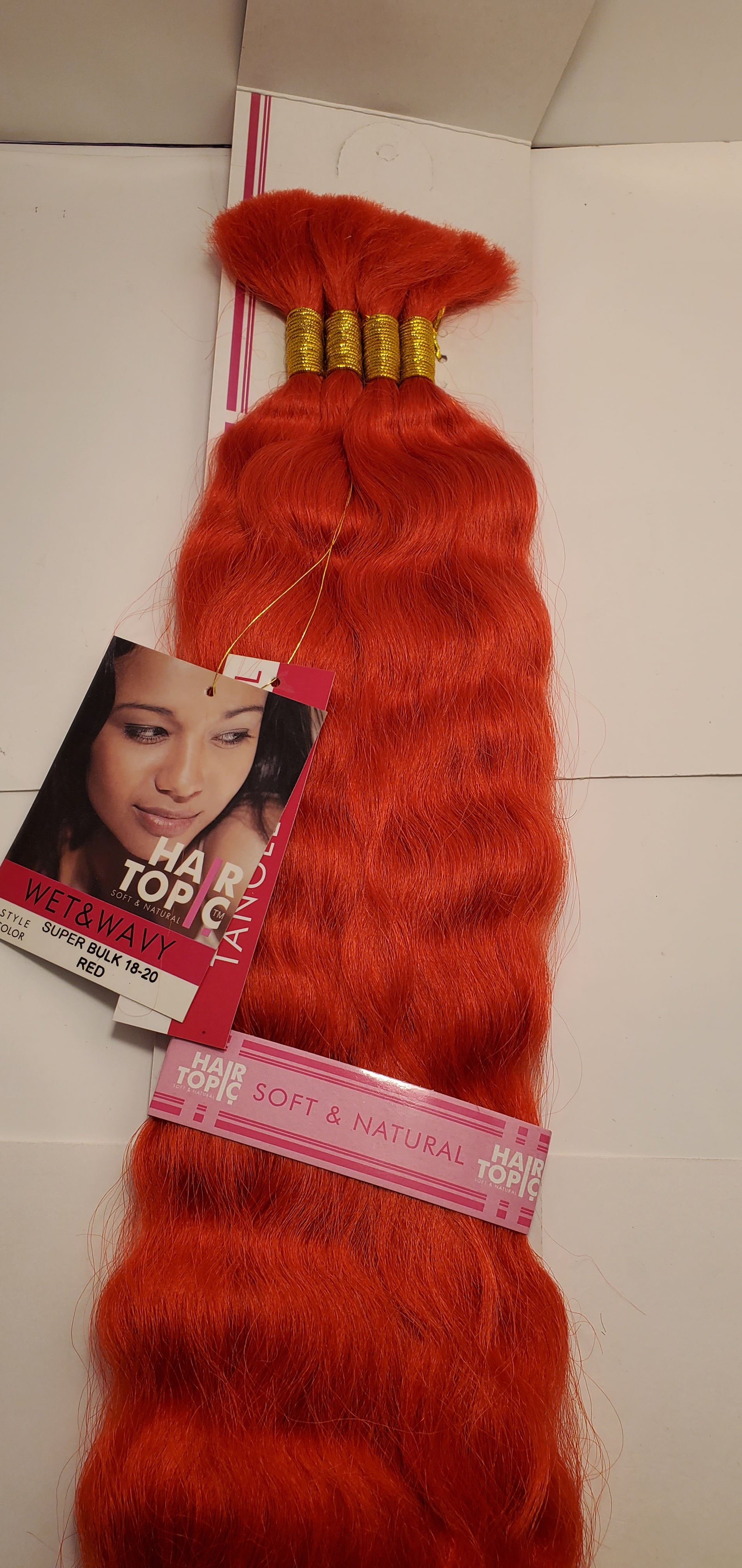 Human hair blended super bulk wet and wavy; tangle-free; braiding hair; soft and image 5