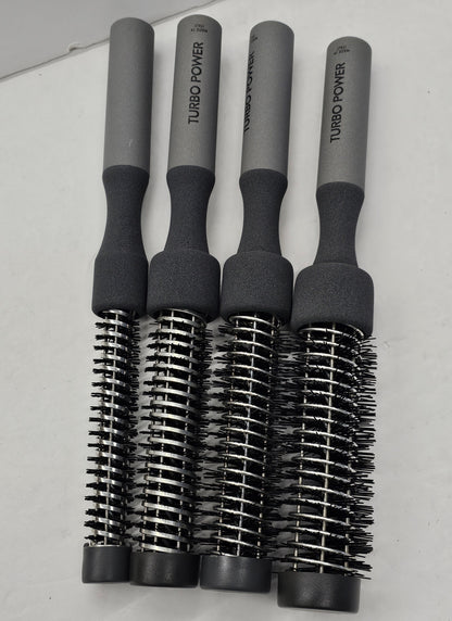 Set of 4 assorted sizes of twister magnesium curl maker brush; turbo power image 3