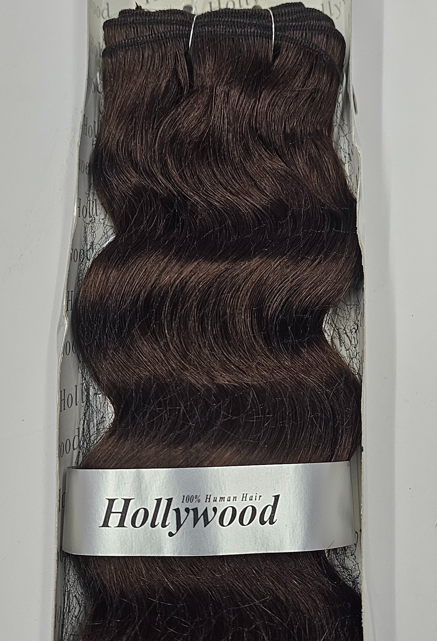Human hair weave tangle-free Italian hi body wave; curly sew-in weft. image 0