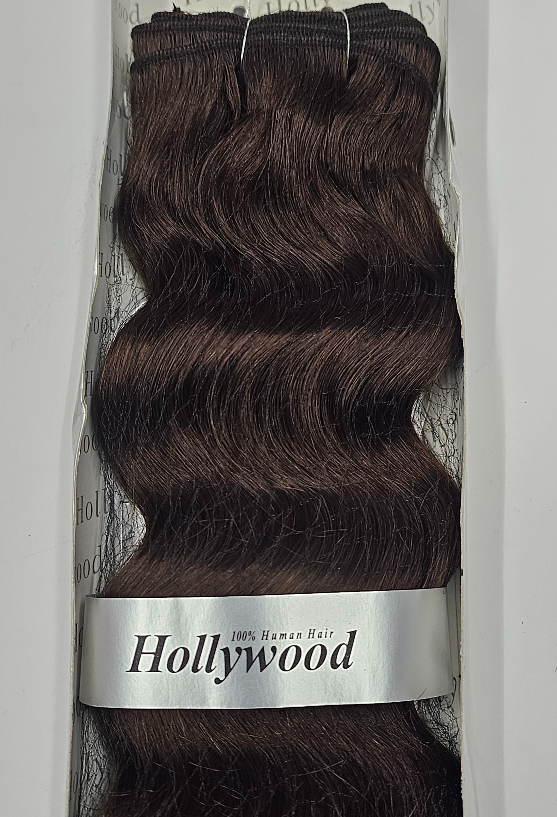 Human hair weave tangle-free Italian hi body wave; curly sew-in weft. image 0