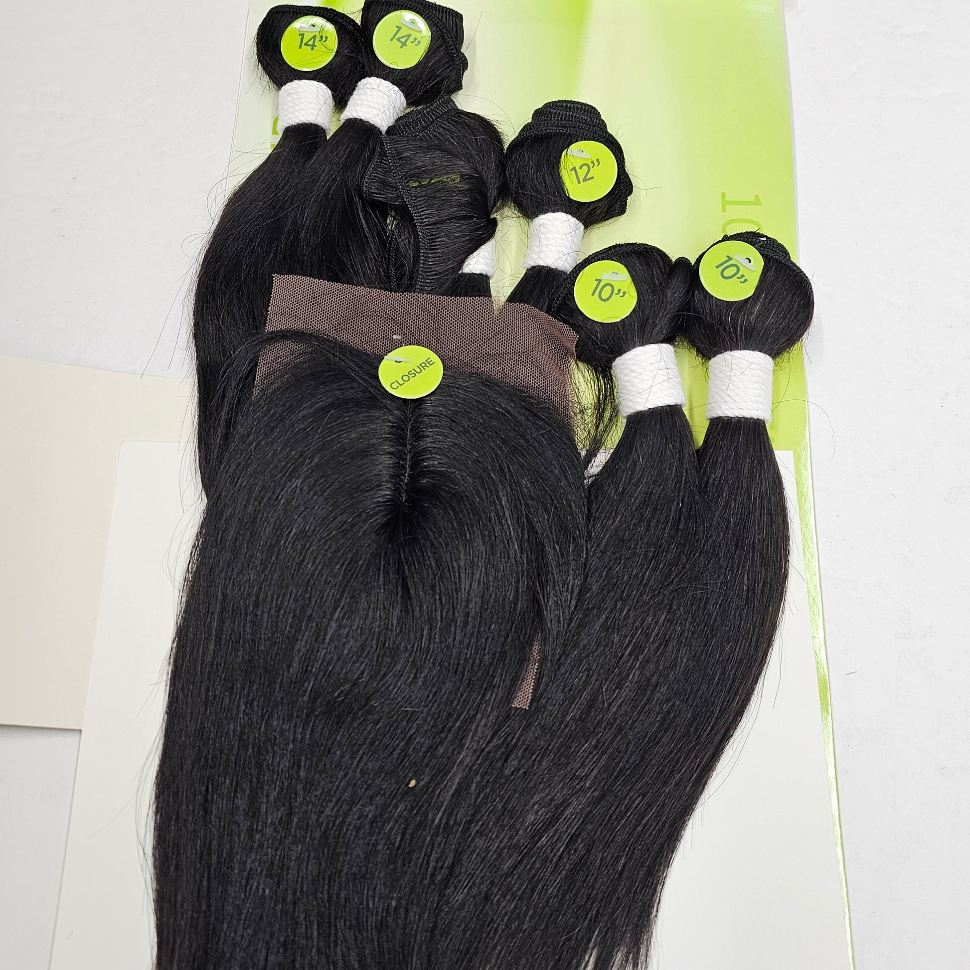 Unprocessed virgin remy hair 7pcs straight sew-in wefts; Brazilian multipack. image 2