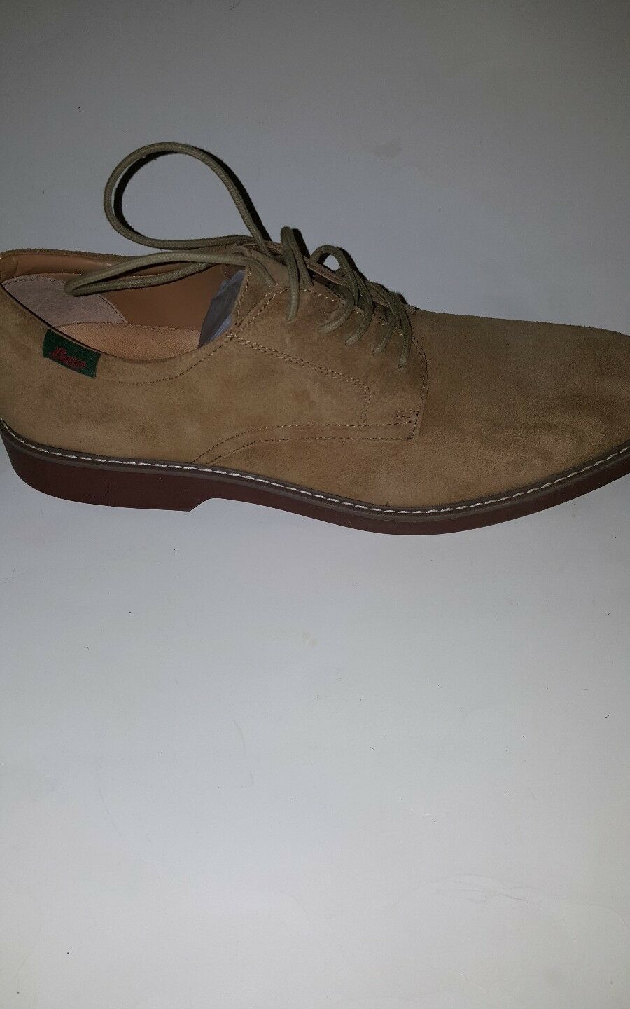 GH BASS PASADENA MEN'S OXFORD SHOES; LEATHER/ SUEDE/ TAUPE/00261900268 image 2