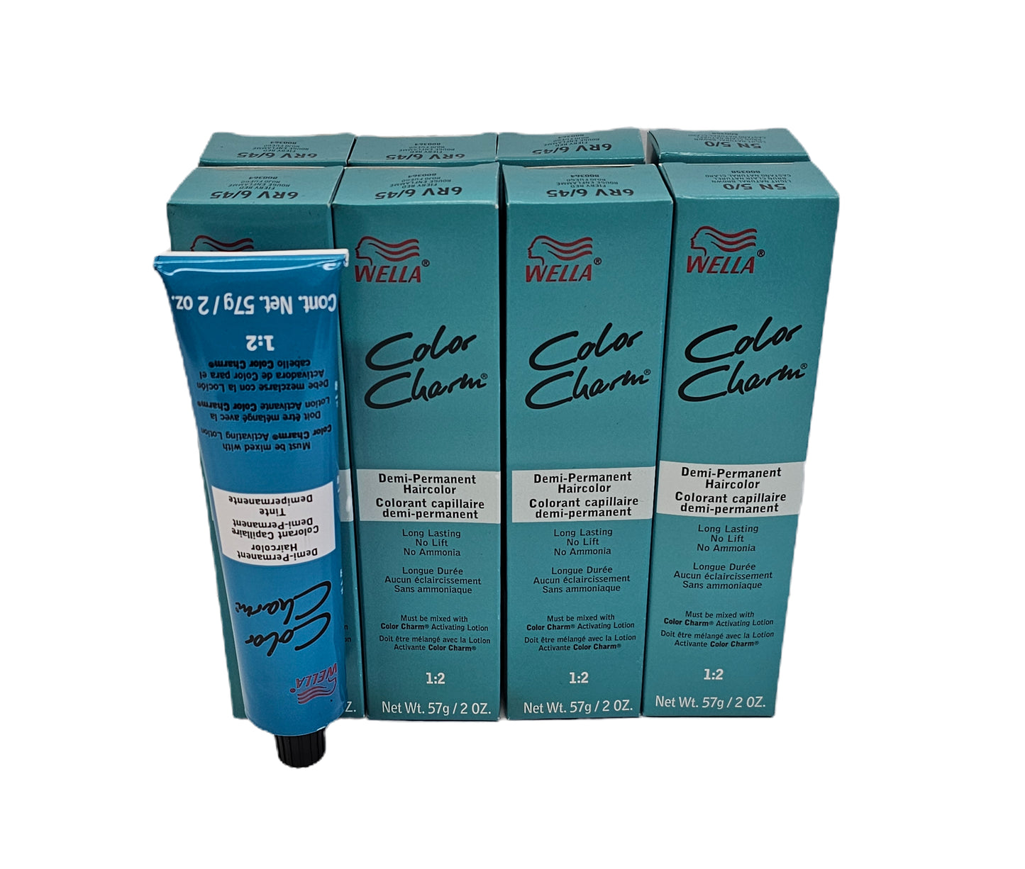 Lot of 60 Wella color charm demi permanent hair color; no ammonia;2 oz; image 2