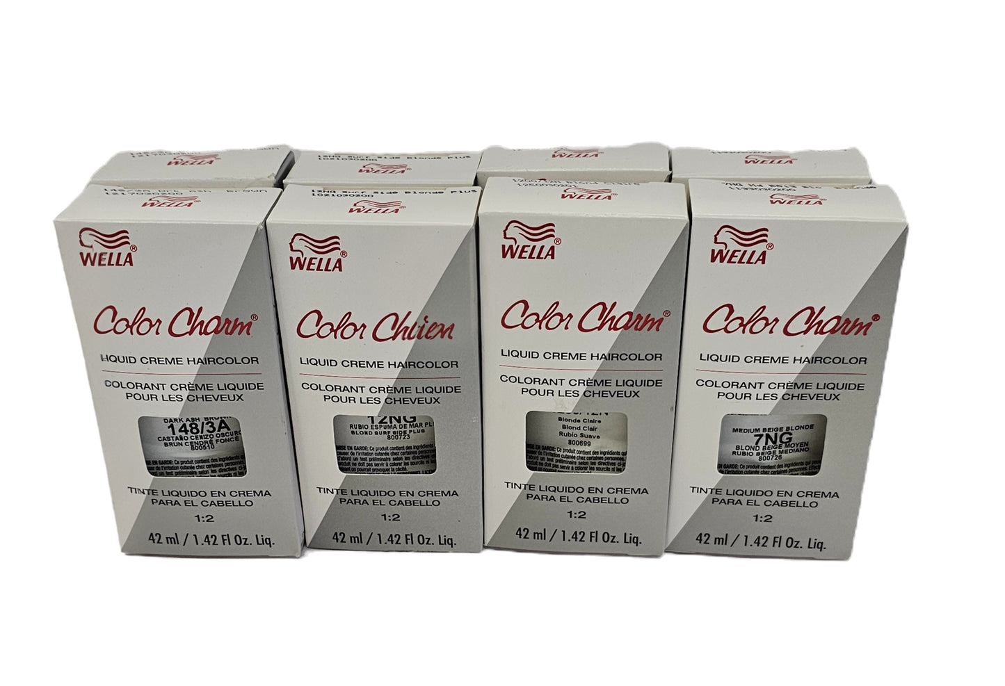 Lot of 48 Wella color charm liquid permanent creme hair color; 1.42floz ; unisex image 1