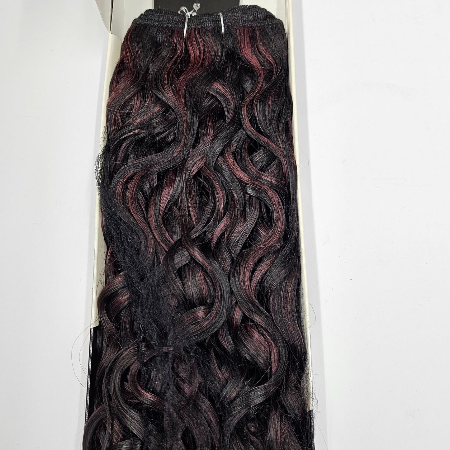 Human hair spanish perm wave; curly sew-in weft dreamweaver image 2