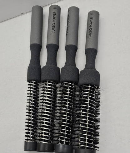 Set of 4 assorted sizes of twister magnesium curl maker brush; turbo power image 0