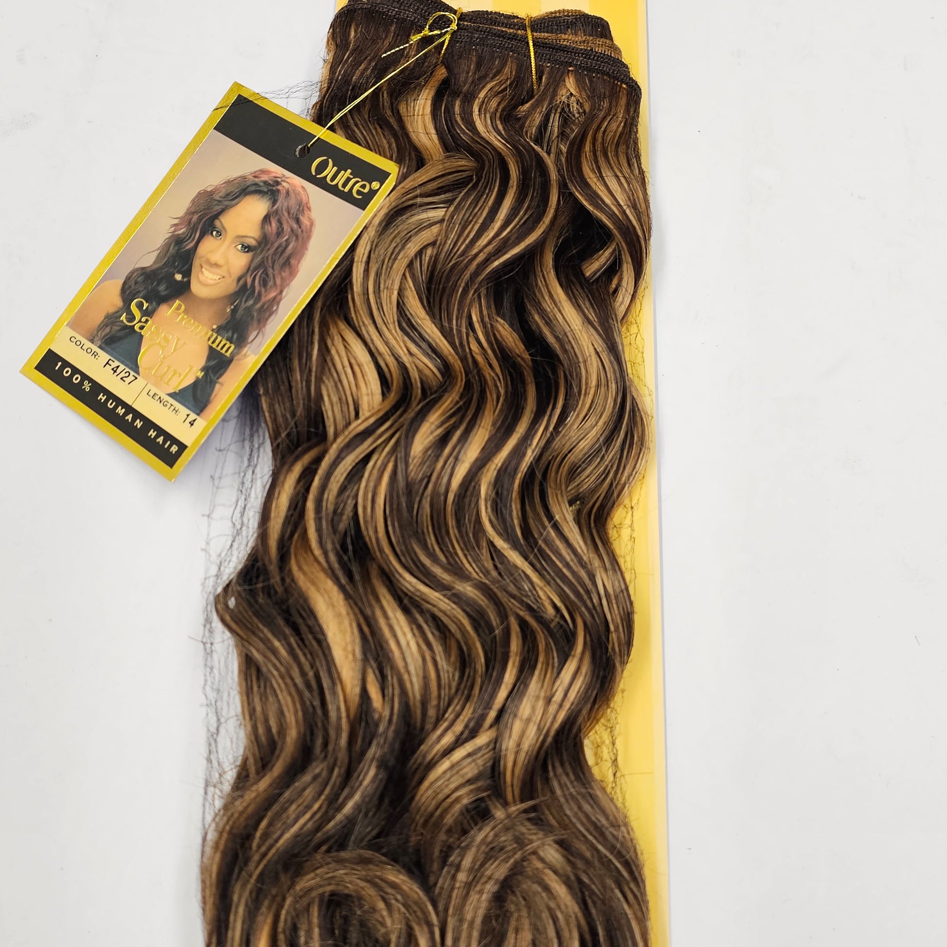 Curly human hair weave tangle-free for sew-in; Premium Sassy curl; wefts. image 8