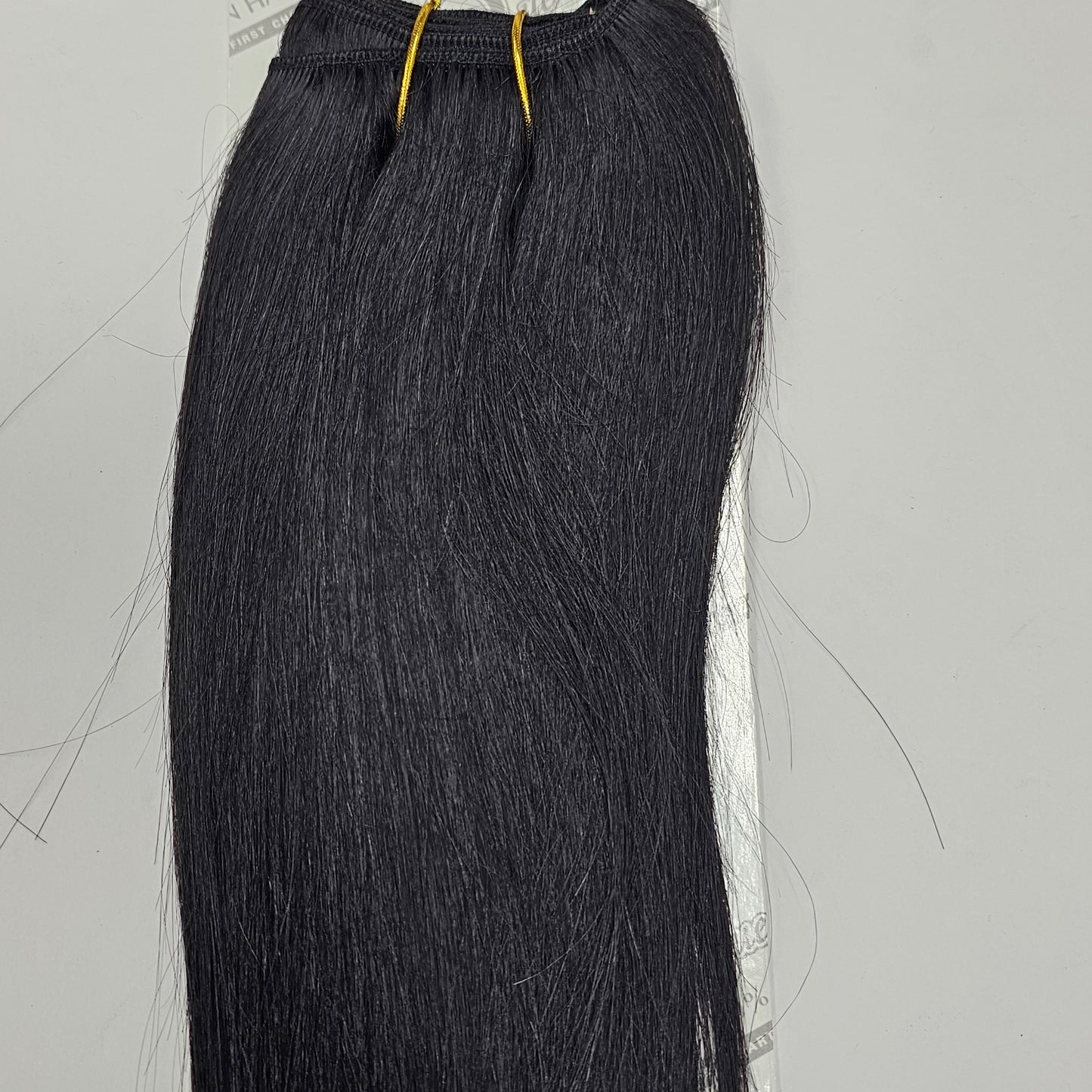Human hair Yaky weave for sew-in; straight wefts Milky way Que image 4