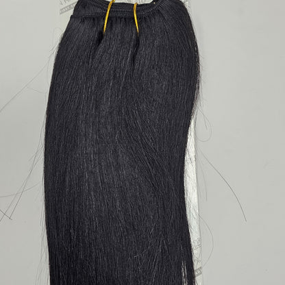Human hair Yaky weave for sew-in; straight wefts Milky way Que image 4