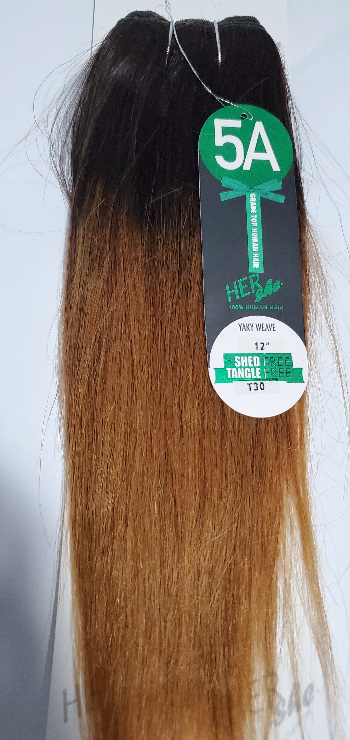 Human hair yaky weave 5A grade yaky weave; shed-free straight sew-in weft. image 4