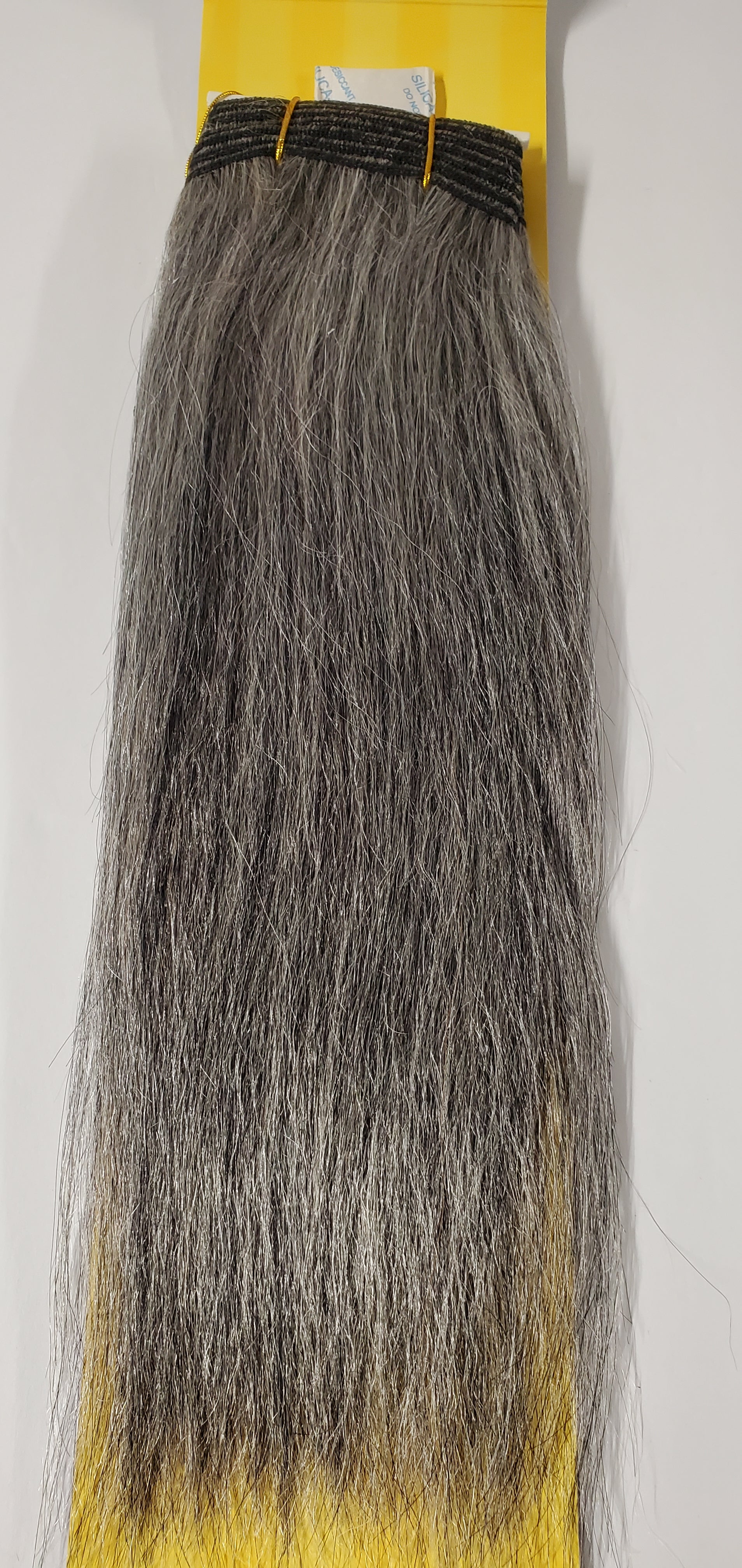 Human hair premium new yaki tangle-free weave; straigt sew-in weft; #51 image 2