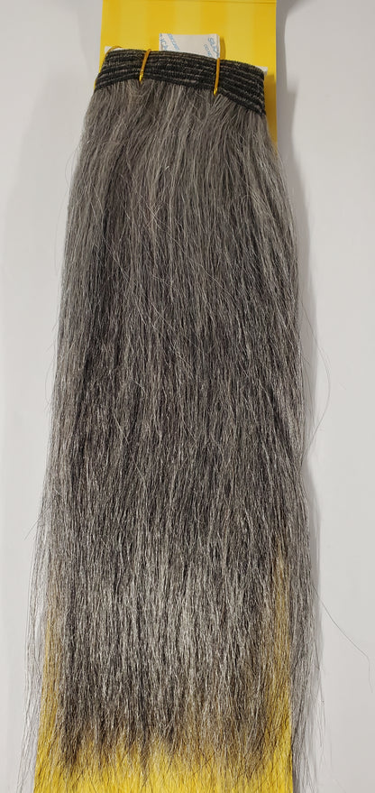 Human hair premium new yaki tangle-free weave; straigt sew-in weft; #51 image 2