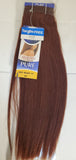 human hair tangle-free weave; 14 inch Yaky; straight; weft; sew-in