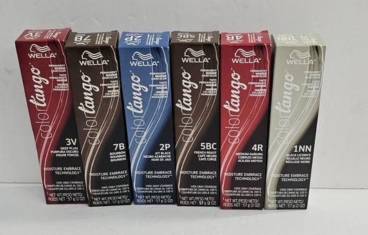 Wella Color Tango - Coloration permanente en masque - 57 g (2 oz) - 1NN Réglisse noire - Unisexe