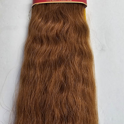 Remy human hair prestige french weaving -  wavy sew-in weft -  14 inch.