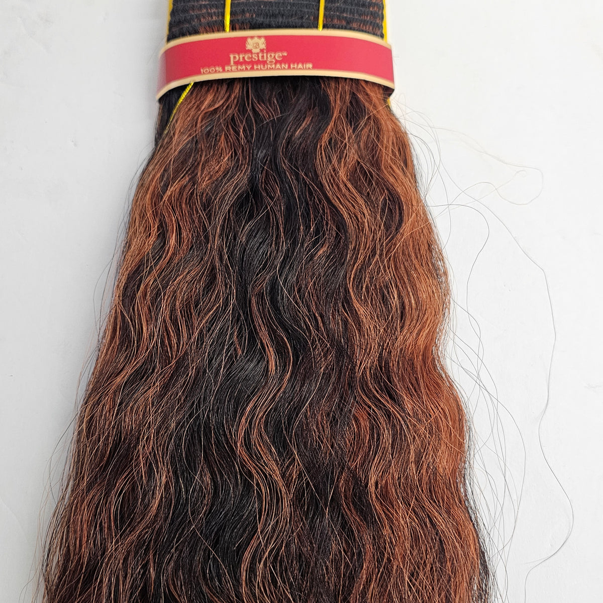 Remy human hair prestige french weaving -  wavy sew-in weft -  14 inch.