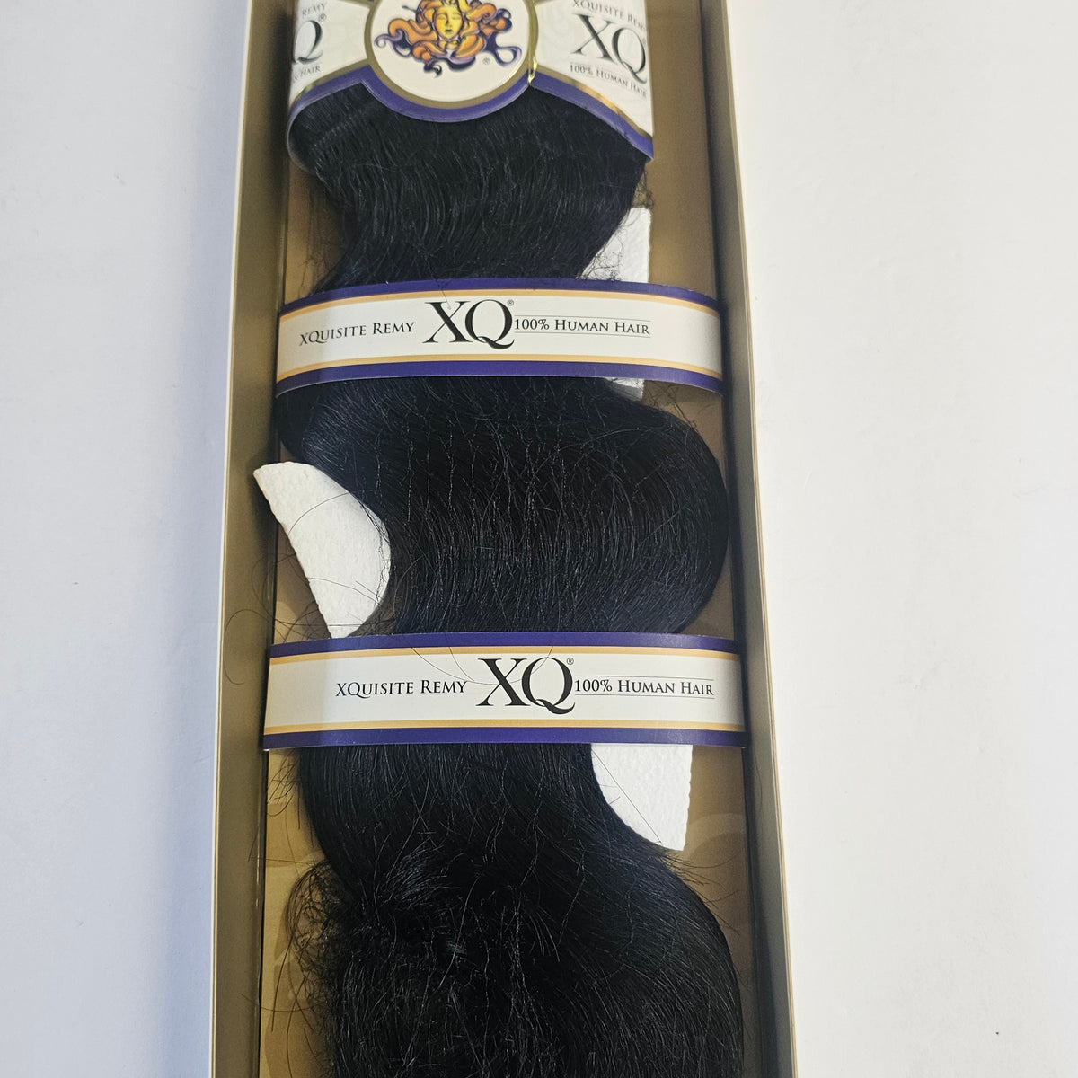 Cuticle remy XQ human hair weave - S wave - sew-in weft