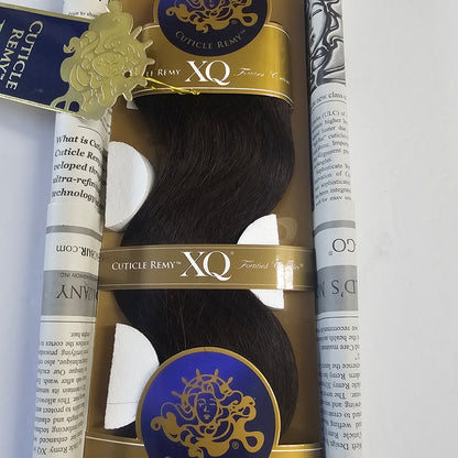 Cuticle remy XQ human hair weave - S wave - sew-in weft