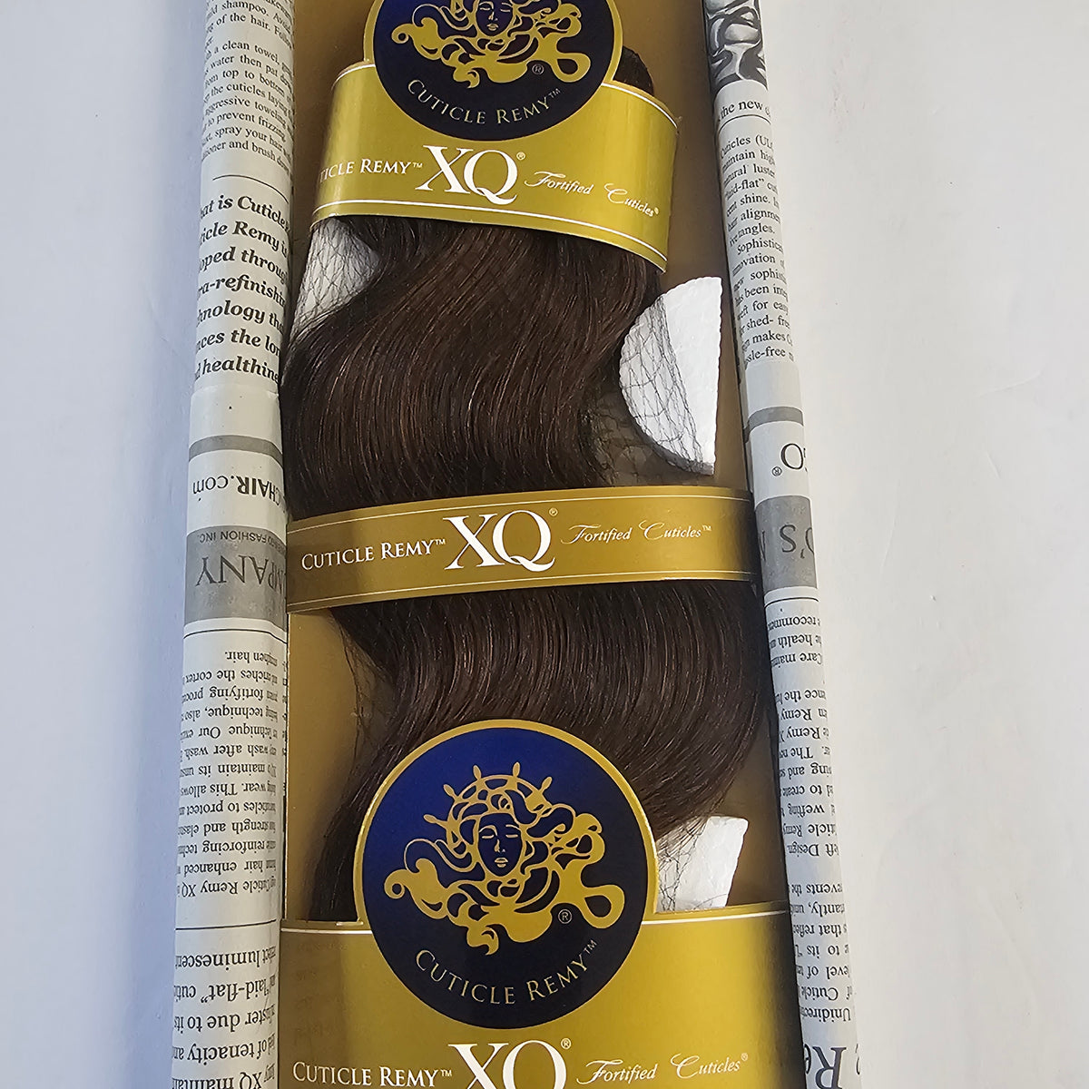 Cuticle remy XQ human hair weave - S wave - sew-in weft