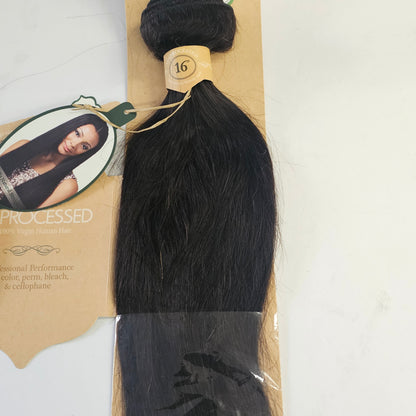 Unprocessed natural straight virgin remy human hair weave for sew-in -  bundle