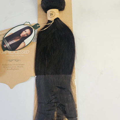 Unprocessed natural straight virgin remy human hair weave for sew-in -  bundle