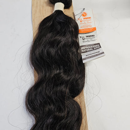 Unprocessed natural hair weave - Brazilian bundle hair - Natural wave by Janet
