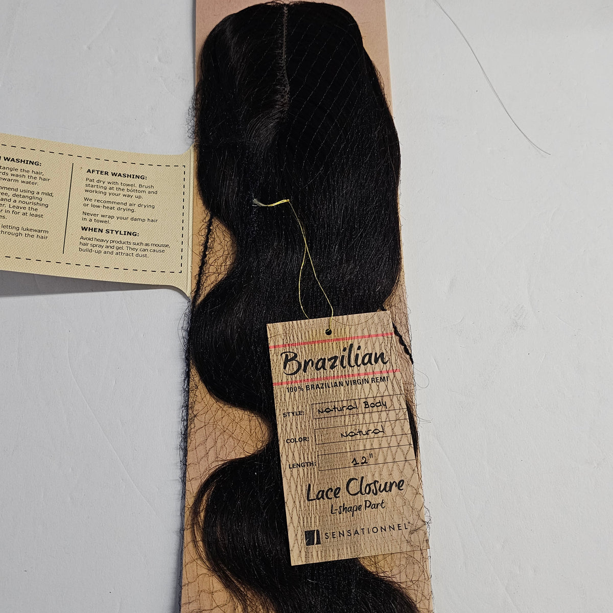 Brazilian virgin remi lace closure - natural body - unprocessed