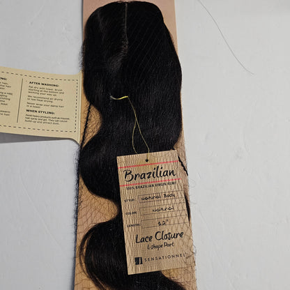 Brazilian virgin remi lace closure - natural body - unprocessed