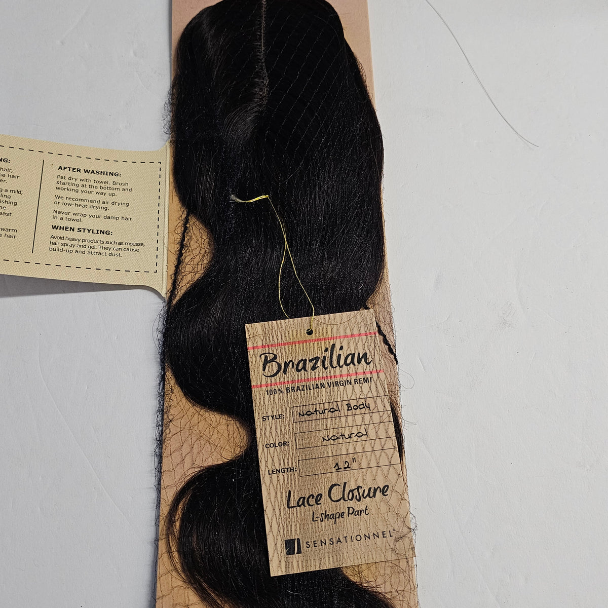 Brazilian virgin remi lace closure - natural body - unprocessed