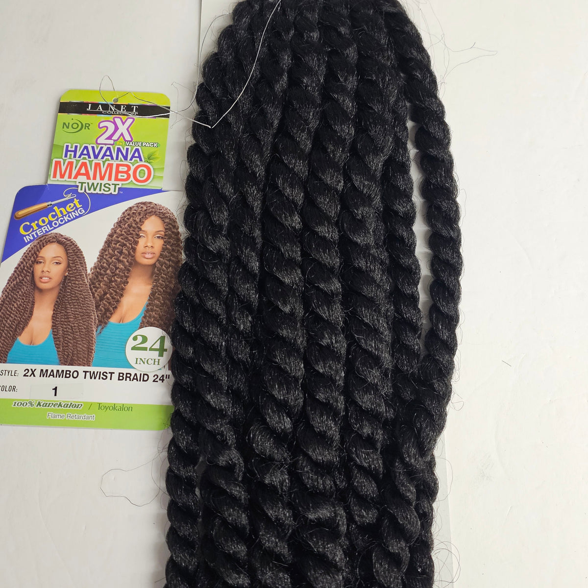 2 in 1 value pack Havana Mambo twist braid - 24 inch - crochet interlocking