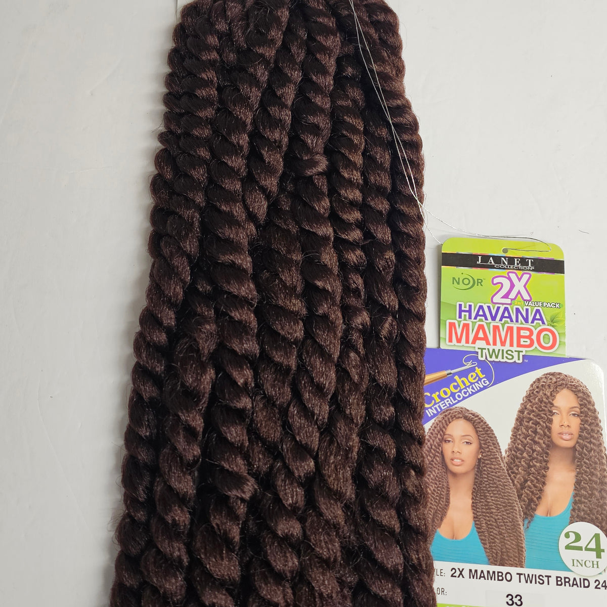 2 in 1 value pack Havana Mambo twist braid - 24 inch - crochet interlocking