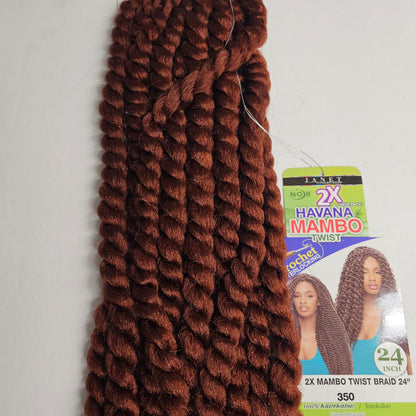 2 in 1 value pack Havana Mambo twist braid - 24 inch - crochet interlocking